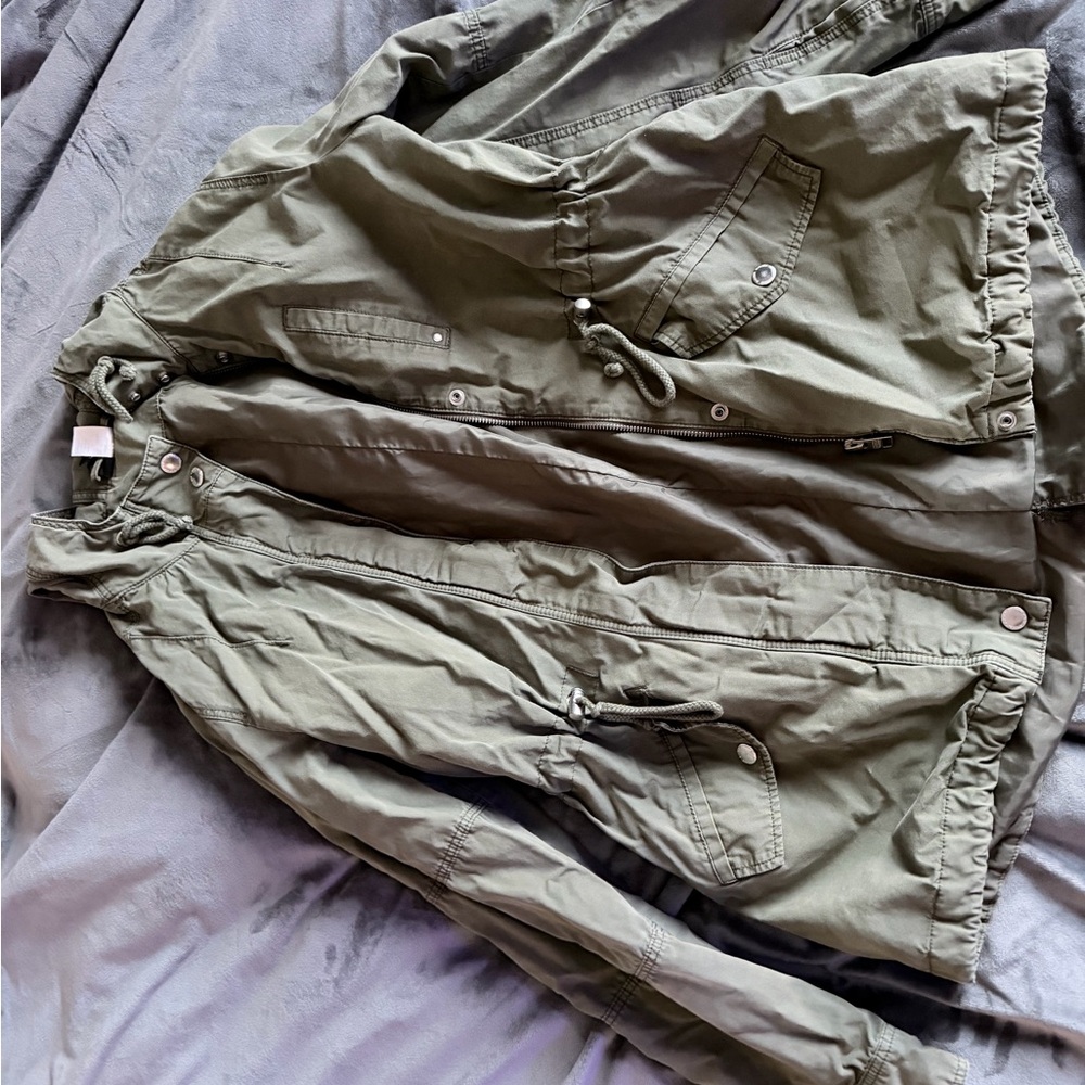 Olive Green Utility Jacket